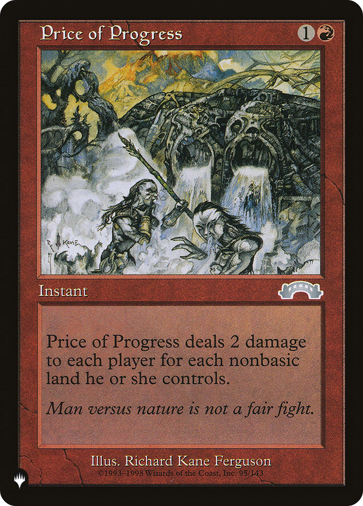 Price of Progress (EXO) (LIST-95/143) [Mystery Booster] The List MTG Single Wizards of the Coast