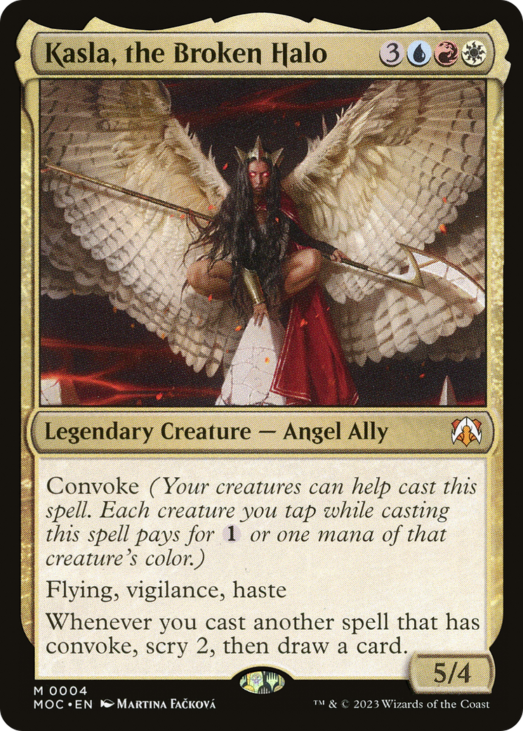Kasla, the Broken Halo (MOC-004) [March of the Machine Commander] MTG Single Wizards of the Coast
