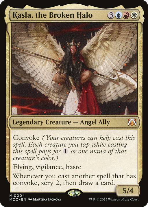 Kasla, the Broken Halo (MOC-004) [March of the Machine Commander] MTG Single Wizards of the Coast