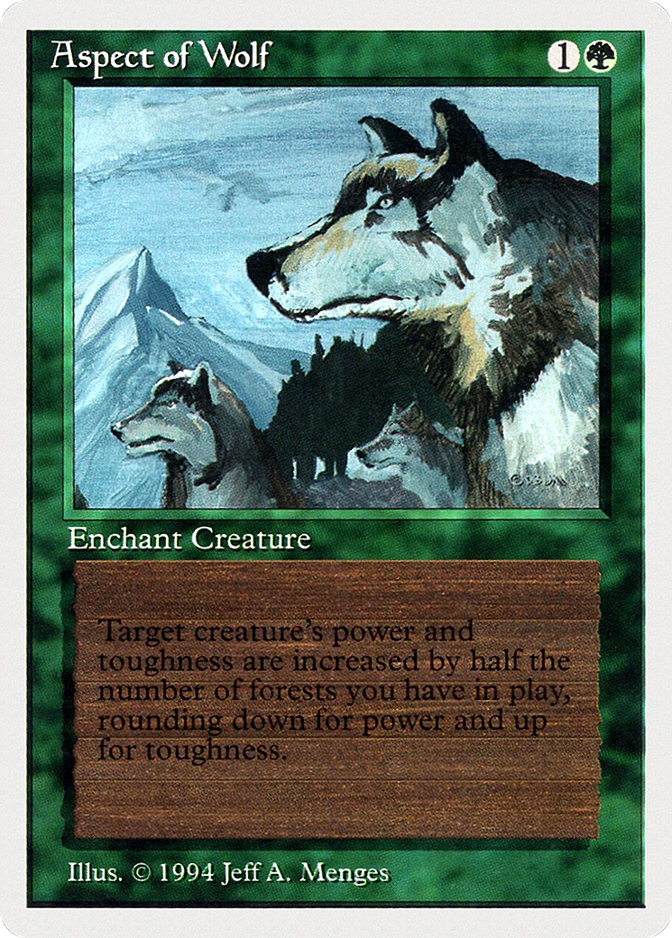 Aspect of Wolf (SUM-186) [Misc] Summer Magic / Edgar MTG Single Wizards of the Coast