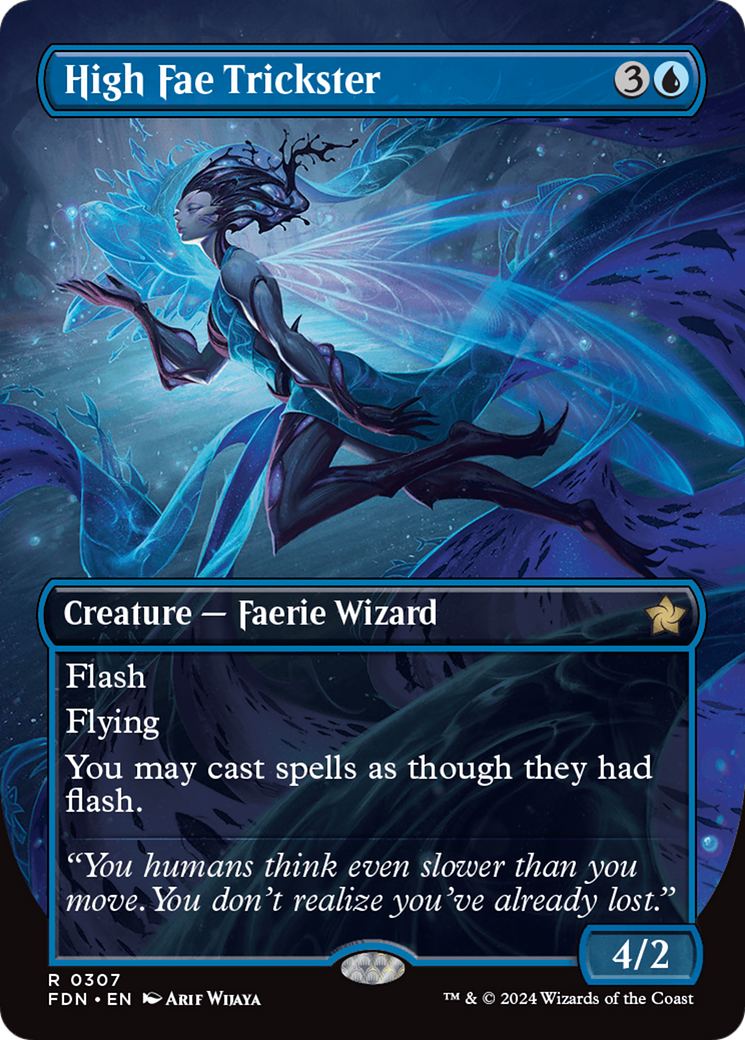 High Fae Trickster (FDN-307) [Foundations] (Borderless) Foil MTG Single Wizards of the Coast
