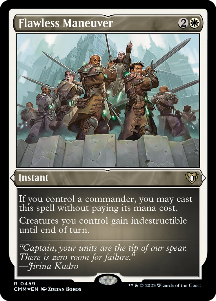 Flawless Maneuver (CMM-459) [Commander Masters] Etched Foil MTG Single Wizards of the Coast