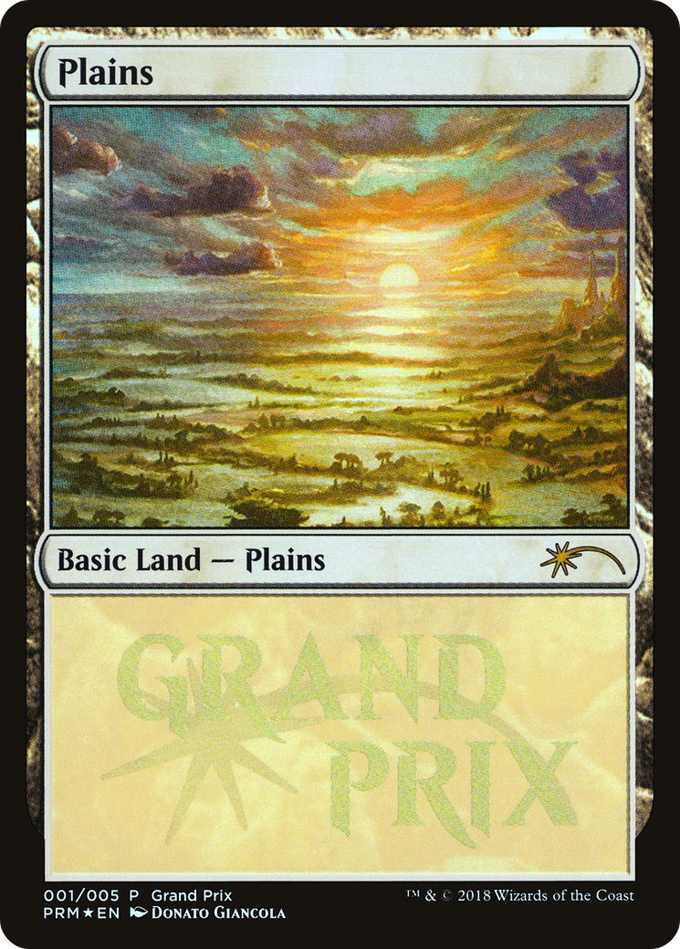 Plains (GPP-001) [Misc] Grand Prix Promos Foil MTG Single Wizards of the Coast