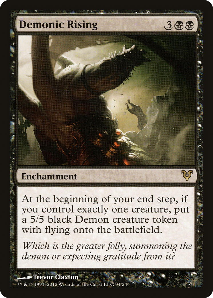 Demonic Rising (AVR-094) [Avacyn Restored] Foil MTG Single Wizards of the Coast
