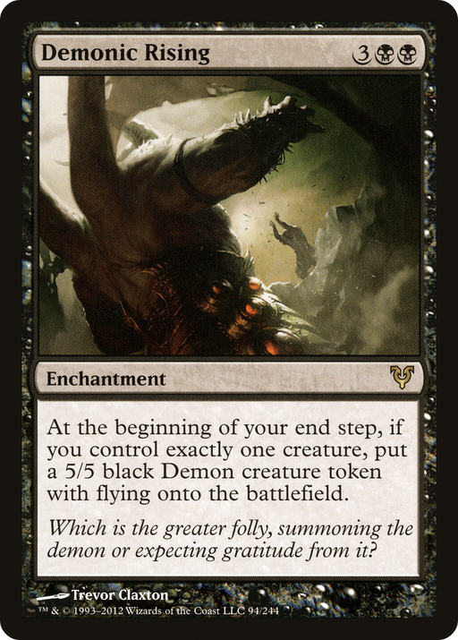 Demonic Rising (AVR-094) [Avacyn Restored] Foil MTG Single Wizards of the Coast