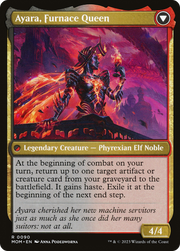 Ayara, Widow of the Realm // Ayara, Furnace Queen (MOM-090) [March of the Machine] Foil MTG Single Wizards of the Coast