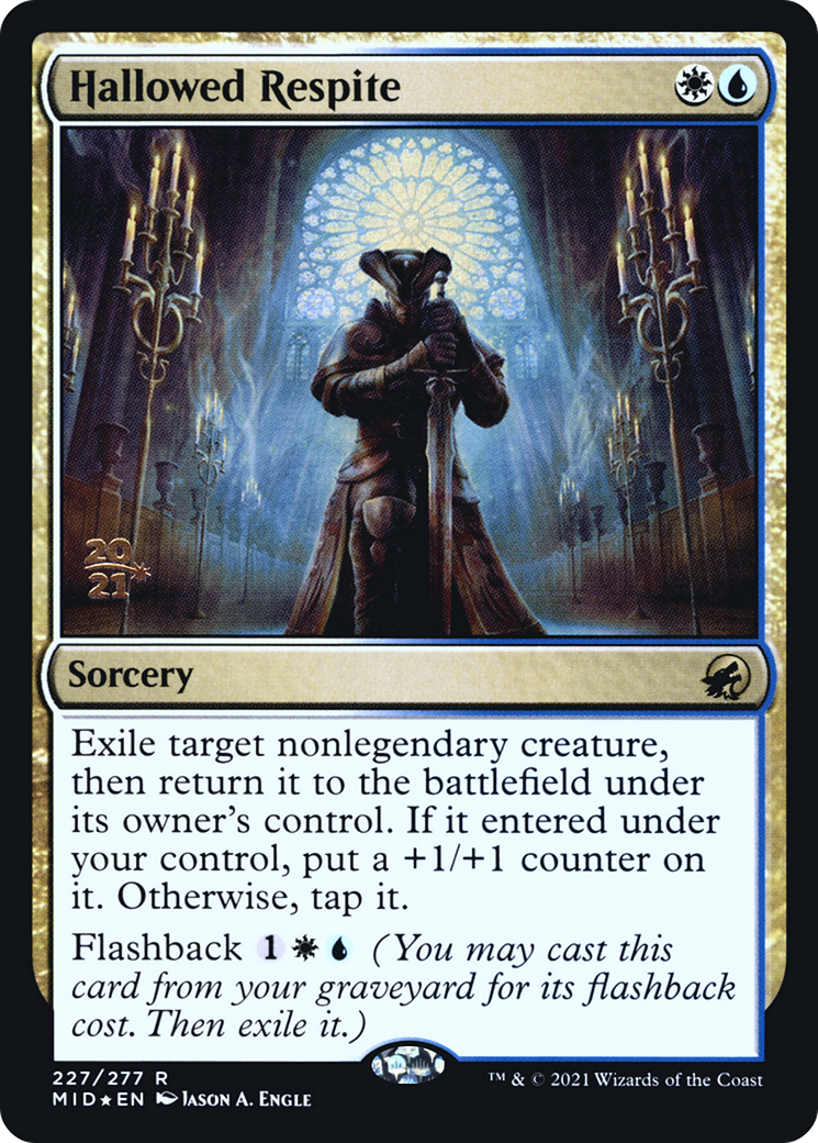 Hallowed Respite (PRE-227) [Innistrad: Midnight Hunt Promos] Foil MTG Single Wizards of the Coast