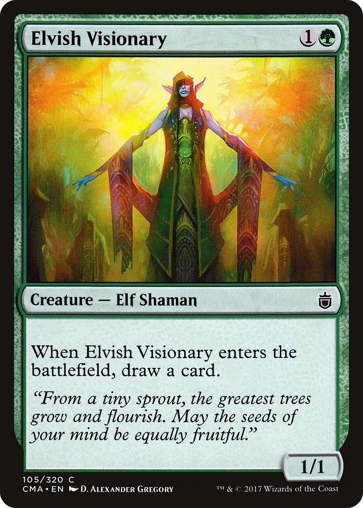 Elvish Visionary (CMA-105) [Commander Anthology] MTG Single Wizards of the Coast