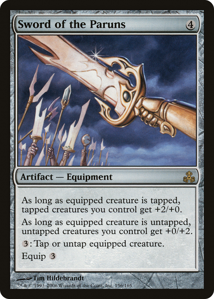 Sword of the Paruns (GPT-156) [Guildpact] MTG Single Wizards of the Coast