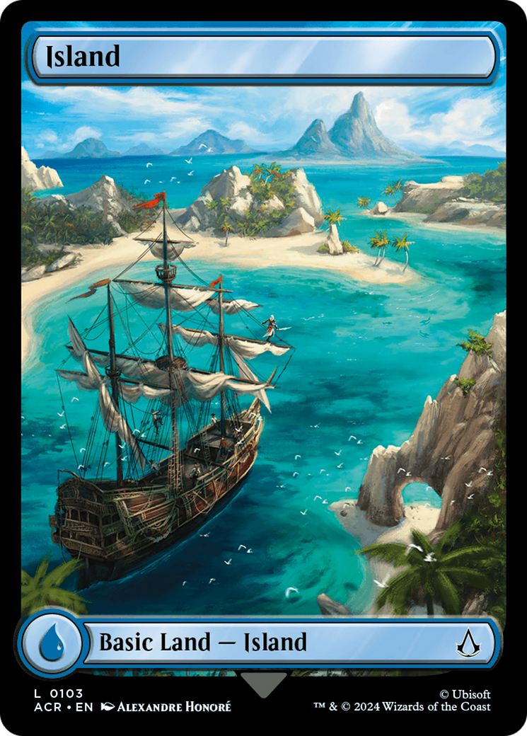 Island (0103) (ACR-103) [Assassin's Creed] Foil MTG Single Wizards of the Coast