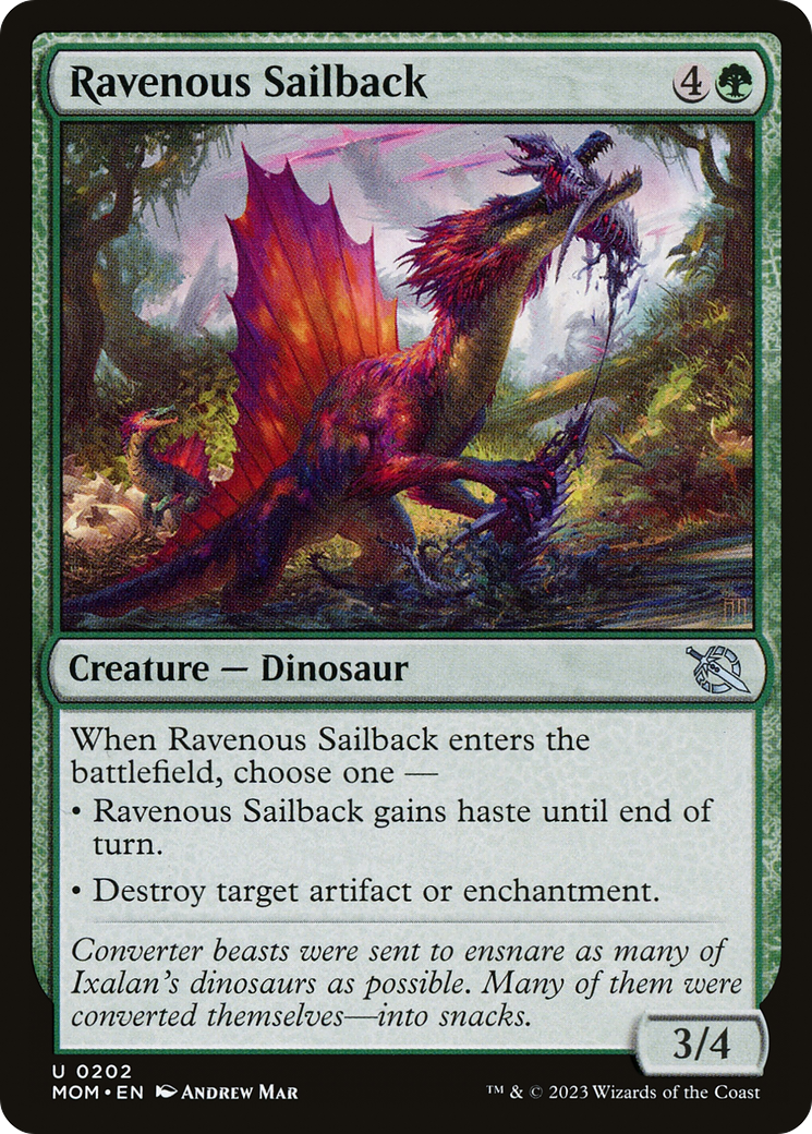 Ravenous Sailback (MOM-202) [March of the Machine] MTG Single Wizards of the Coast