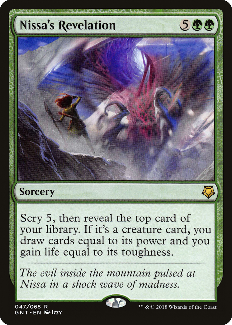 Nissa's Revelation (GNT-047) [Misc] Game Night MTG Single Wizards of the Coast