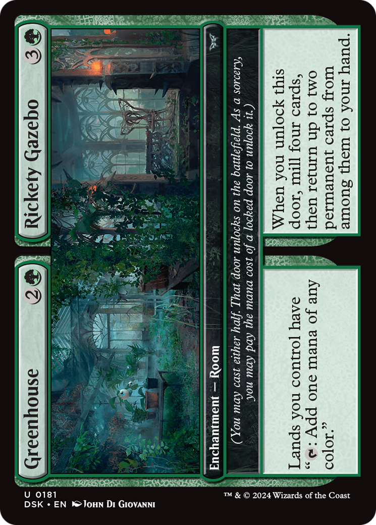 Greenhouse // Rickety Gazebo (DSK-181) [Duskmourn: House of Horror] MTG Single Wizards of the Coast