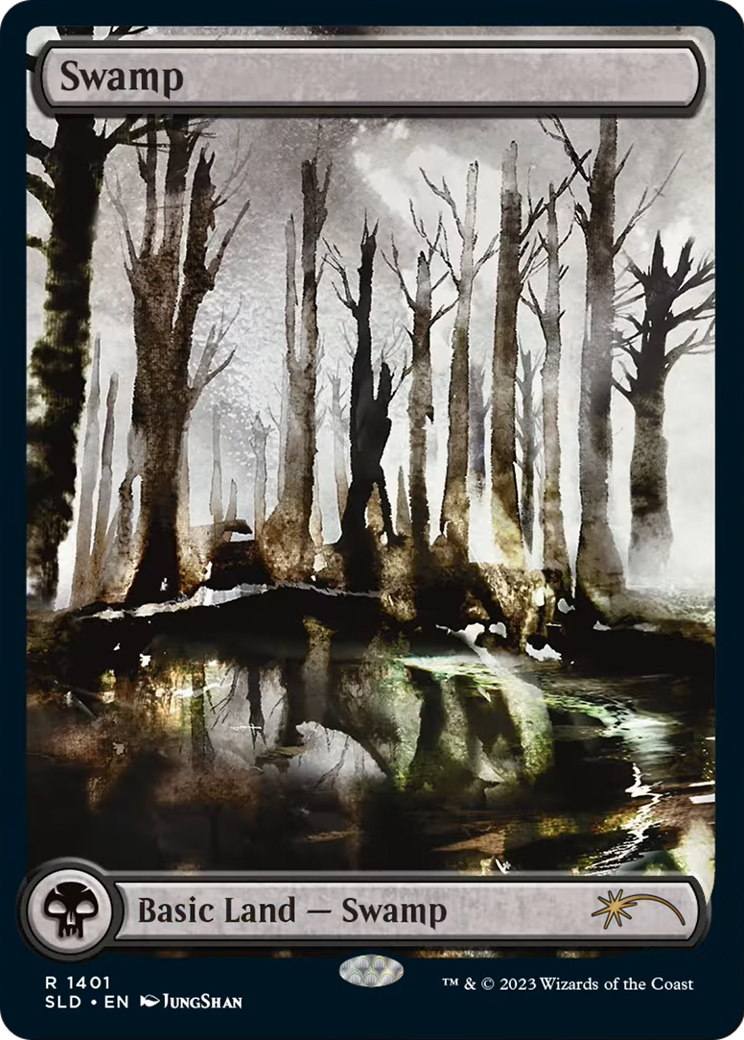 Swamp (1401) (SLD-1401) [Secret Lair] Drop MTG Single Wizards of the Coast