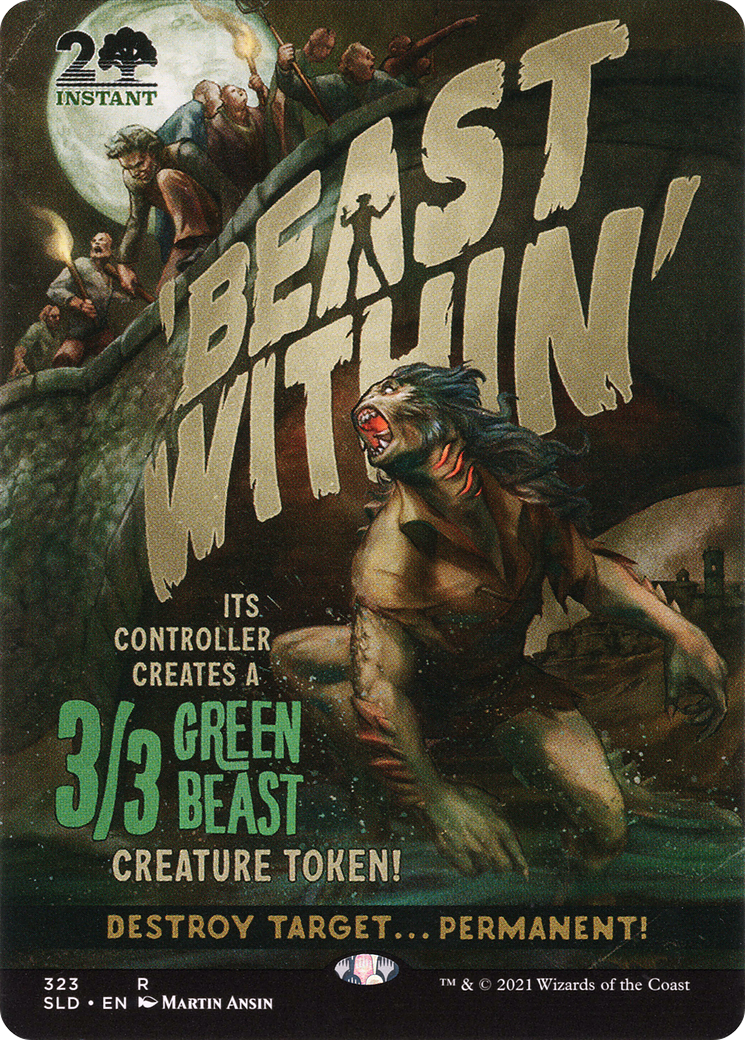Beast Within (SLD-323) [Secret Lair] Drop (Borderless) MTG Single Wizards of the Coast