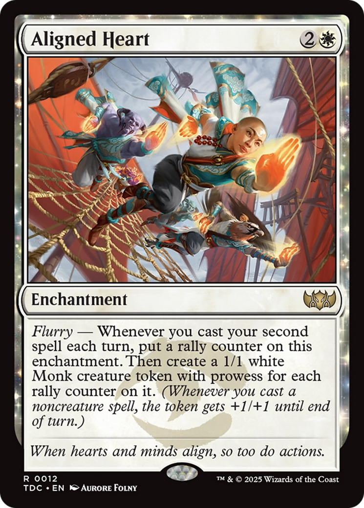 Aligned Heart (TDC-012) [Commander: Tarkir: Dragonstorm] MTG Single Wizards of the Coast