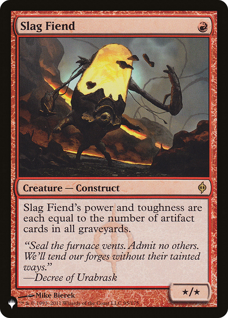 Slag Fiend (LIST-NPH-95) [Mystery Booster] The List MTG Single Wizards of the Coast