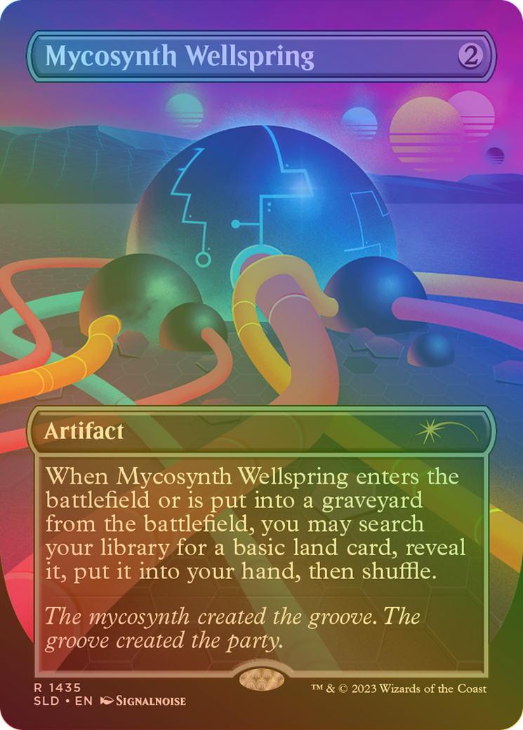 Mycosynth Wellspring (Rainbow Foil) (SLD-1435) [Secret Lair] Drop (Borderless) Foil MTG Single Wizards of the Coast