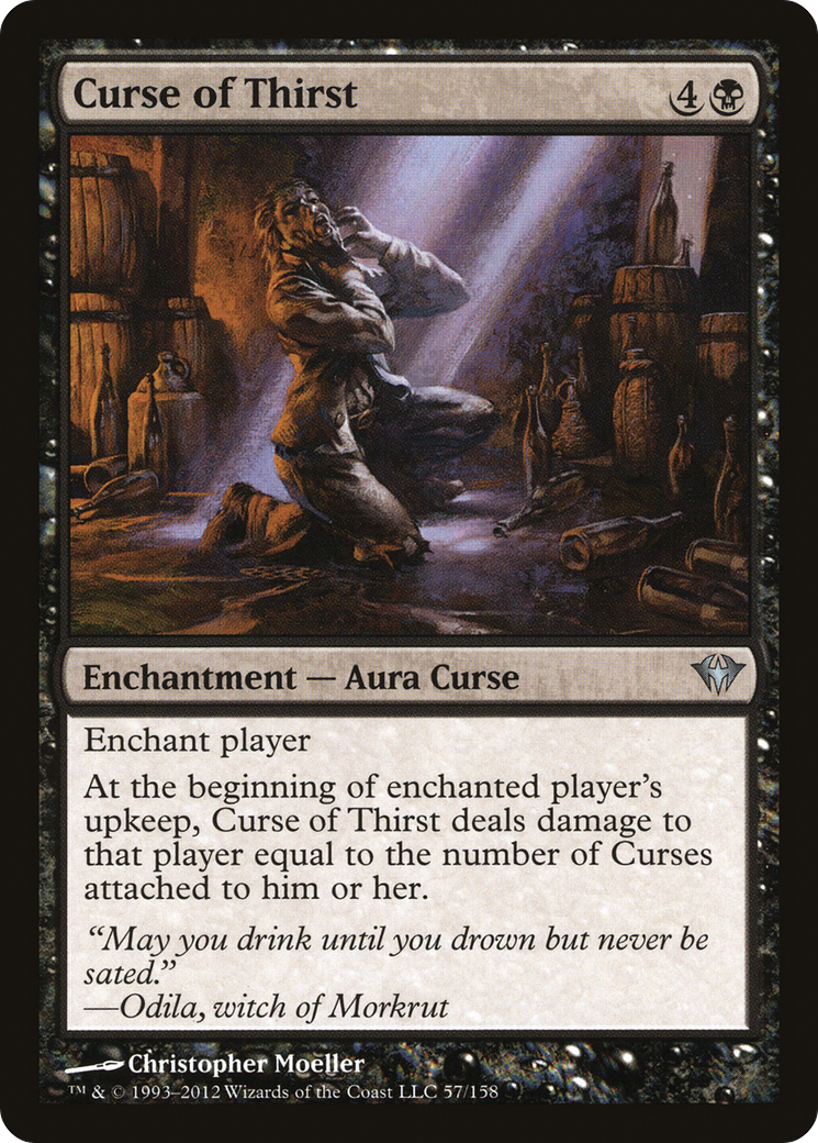 Curse of Thirst (DKA-057) [Dark Ascension] Foil MTG Single Wizards of the Coast