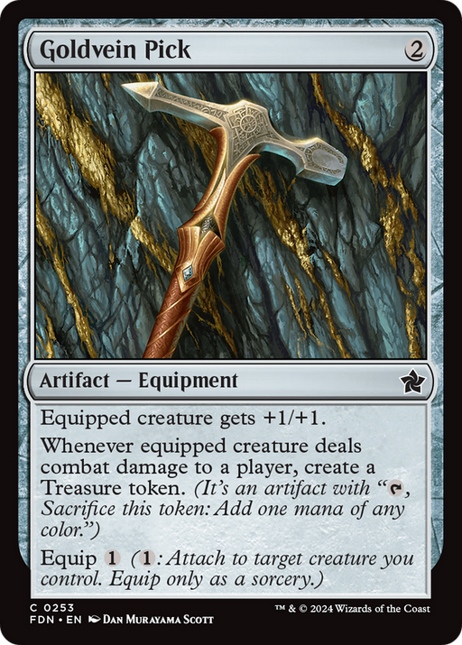 Goldvein Pick (FDN-253) [Foundations] MTG Single Wizards of the Coast