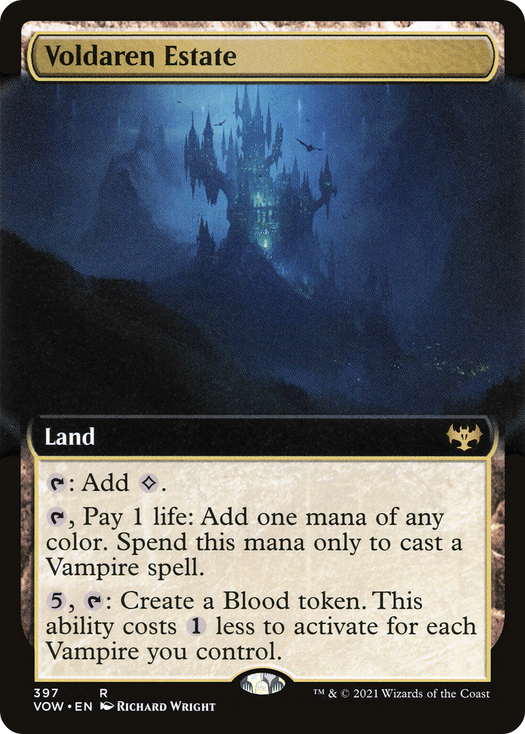 Voldaren Estate (VOW-397) [Innistrad: Crimson Vow] (Extended Art) MTG Single Wizards of the Coast