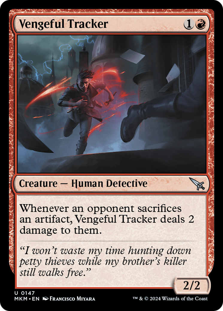 Vengeful Tracker (MKM-147) [Murders at Karlov Manor] MTG Single Murders at Karlov Manor