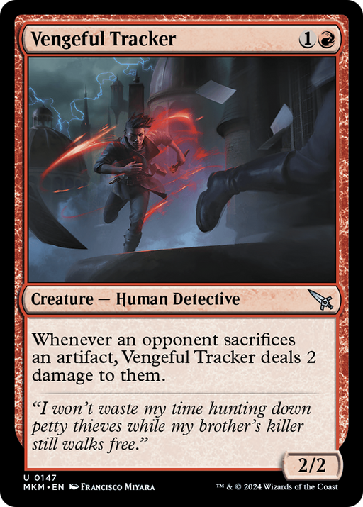 Vengeful Tracker (MKM-147) [Murders at Karlov Manor] MTG Single Murders at Karlov Manor