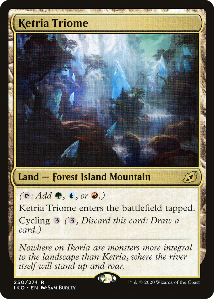 Ketria Triome (IKO-250) [Ikoria: Lair of Behemoths] MTG Single Wizards of the Coast