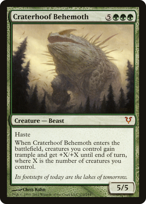 Craterhoof Behemoth (AVR-172) [Avacyn Restored] Foil MTG Single Wizards of the Coast