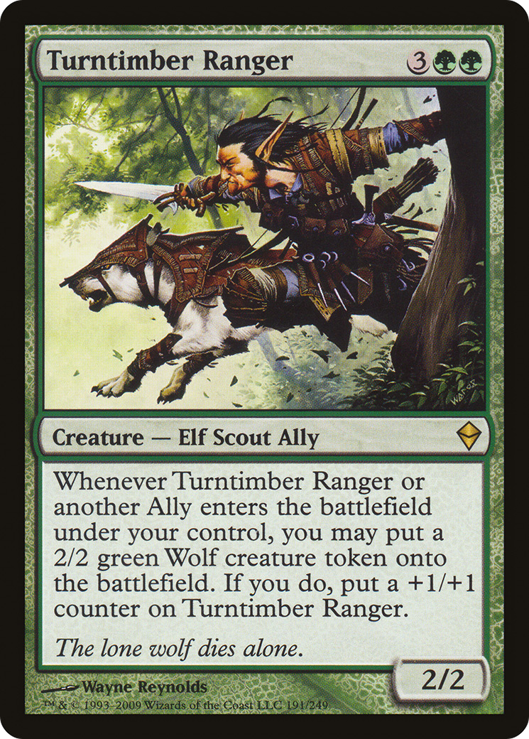 Turntimber Ranger (ZEN-191) [Zendikar] Foil MTG Single Wizards of the Coast