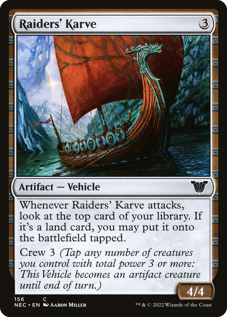 Raiders' Karve (NEC-156) [Neon Dynasty Commander] MTG Single Wizards of the Coast
