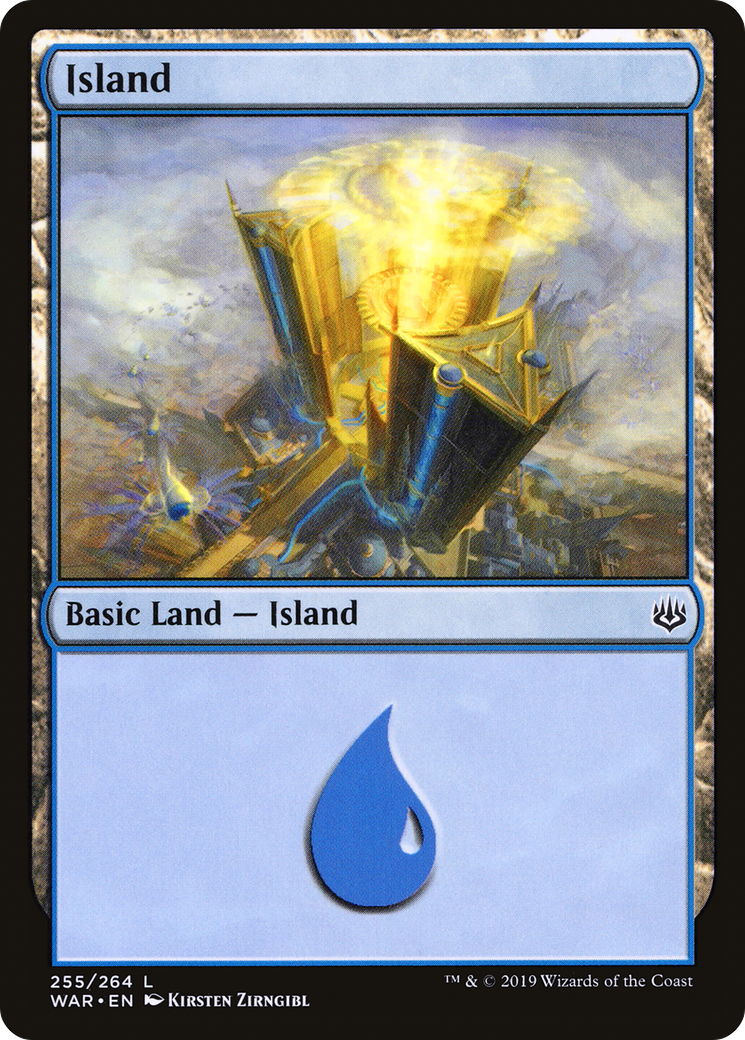 Island (WAR-255) [War of the Spark] MTG Single Wizards of the Coast