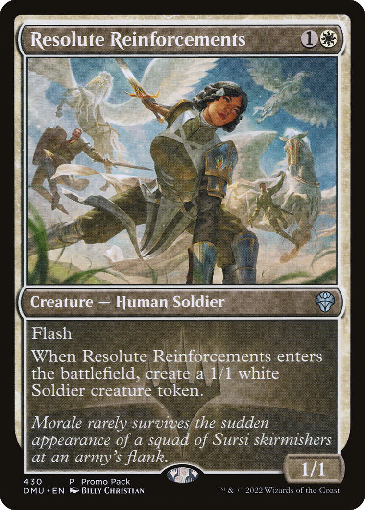 Resolute Reinforcements (PPDMU-430) [Dominaria United] MTG Single Wizards of the Coast
