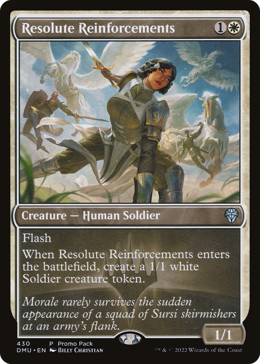Resolute Reinforcements (PPDMU-430) [Dominaria United] MTG Single Wizards of the Coast