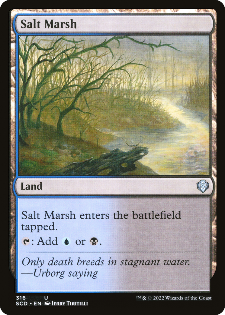 Salt Marsh (SCD-316) [Starter Commander Decks] MTG Single Wizards of the Coast