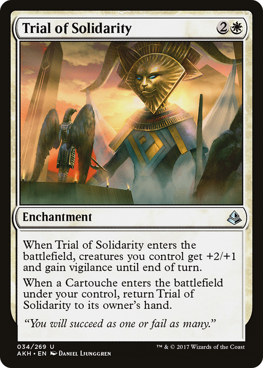 Trial of Solidarity (AKH-034) [Amonkhet] MTG Single Wizards of the Coast