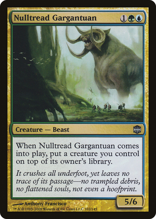 Nulltread Gargantuan (ARB-102) [Alara Reborn] MTG Single Wizards of the Coast
