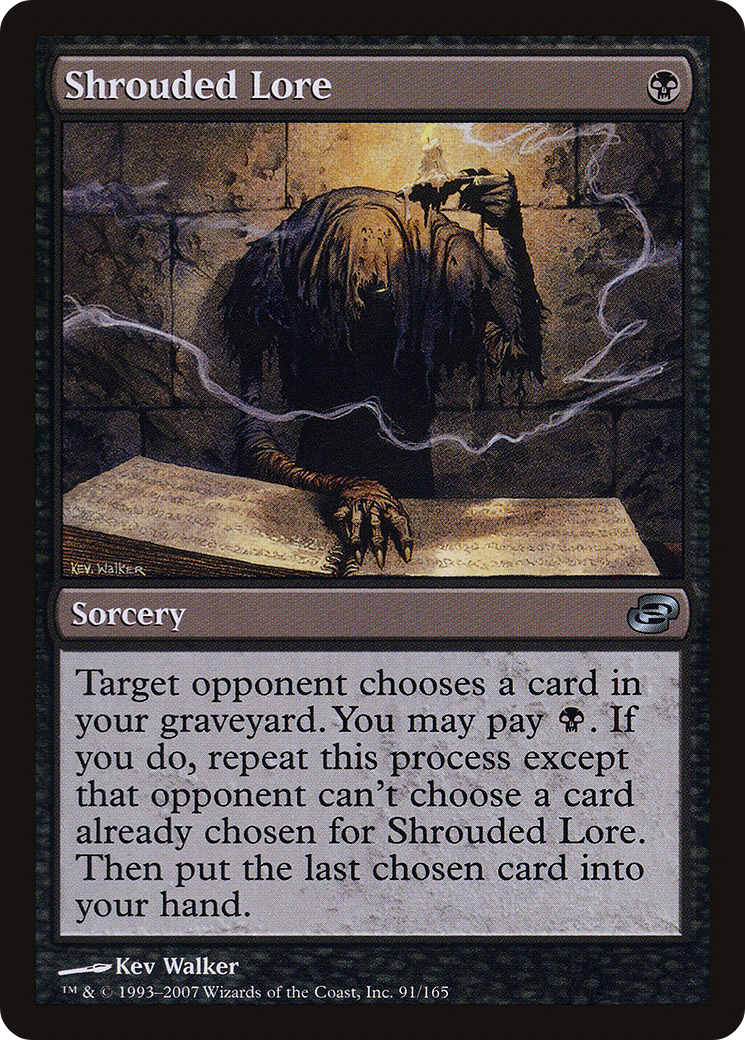 Shrouded Lore (PLC-091) [Planar Chaos] (colorshifted) MTG Single Planar Chaos