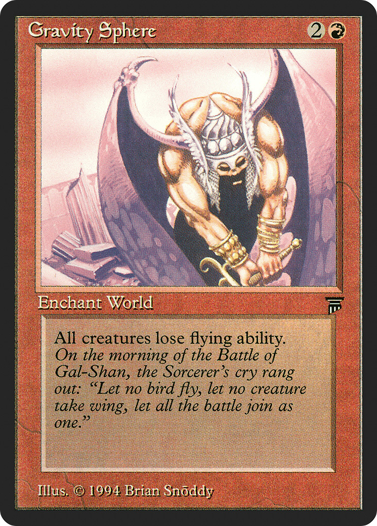 Gravity Sphere (LEG-) [Oldschool] Legends MTG Single Wizards of the Coast