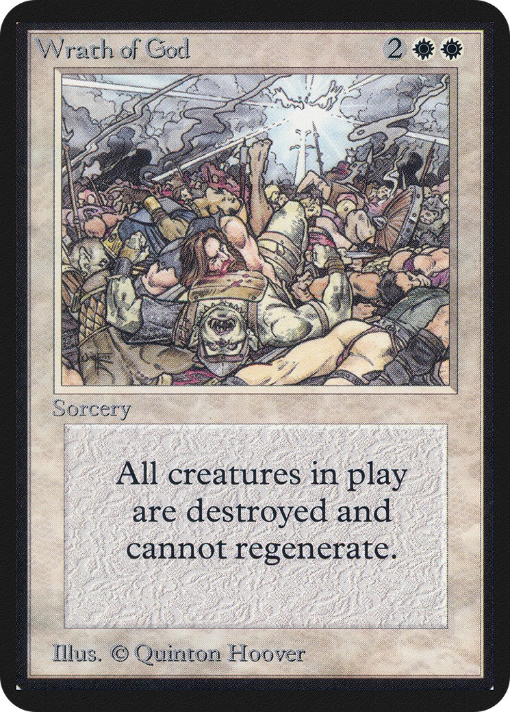 Wrath of God (LEA-) [Oldschool] Limited Edition Alpha MTG Single Wizards of the Coast