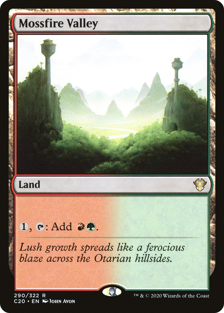 Mossfire Valley (C20-290) [Commander 2020] MTG Single Wizards of the Coast