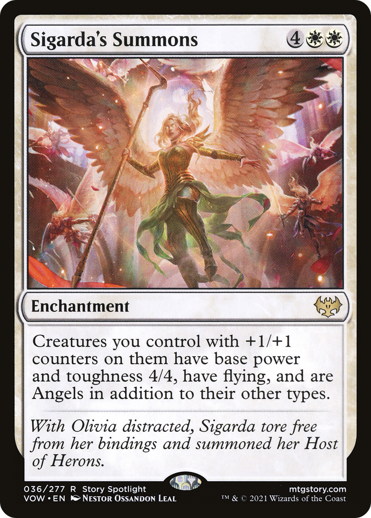 Sigarda's Summons (VOW-036) [Innistrad: Crimson Vow] Foil MTG Single Wizards of the Coast