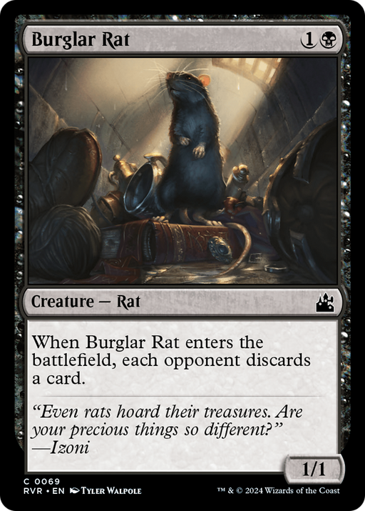 Burglar Rat (RVR-069) [Ravnica Remastered] Foil MTG Single Wizards of the Coast