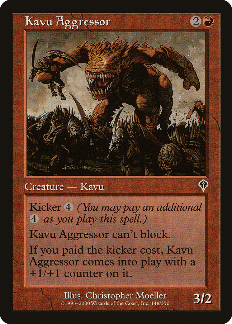 Kavu Aggressor (INV-148) [Invasion] Foil MTG Single Wizards of the Coast