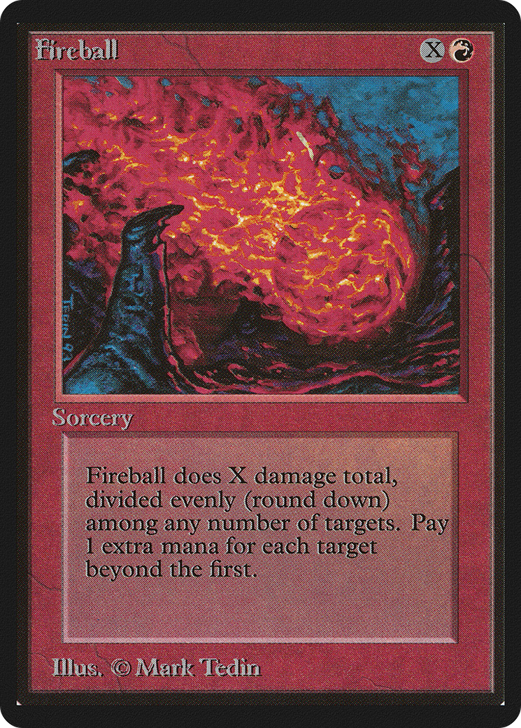 Fireball (LEB-) [Oldschool] Limited Edition Beta MTG Single Wizards of the Coast
