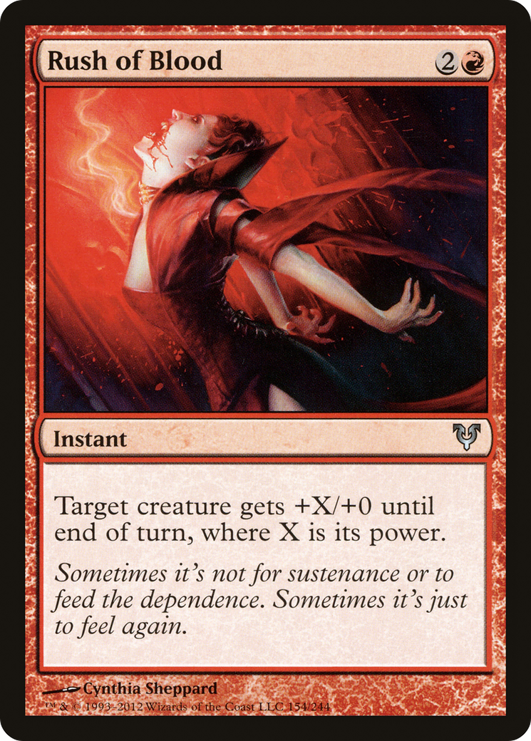 Rush of Blood (AVR-154) [Avacyn Restored] Foil MTG Single Wizards of the Coast