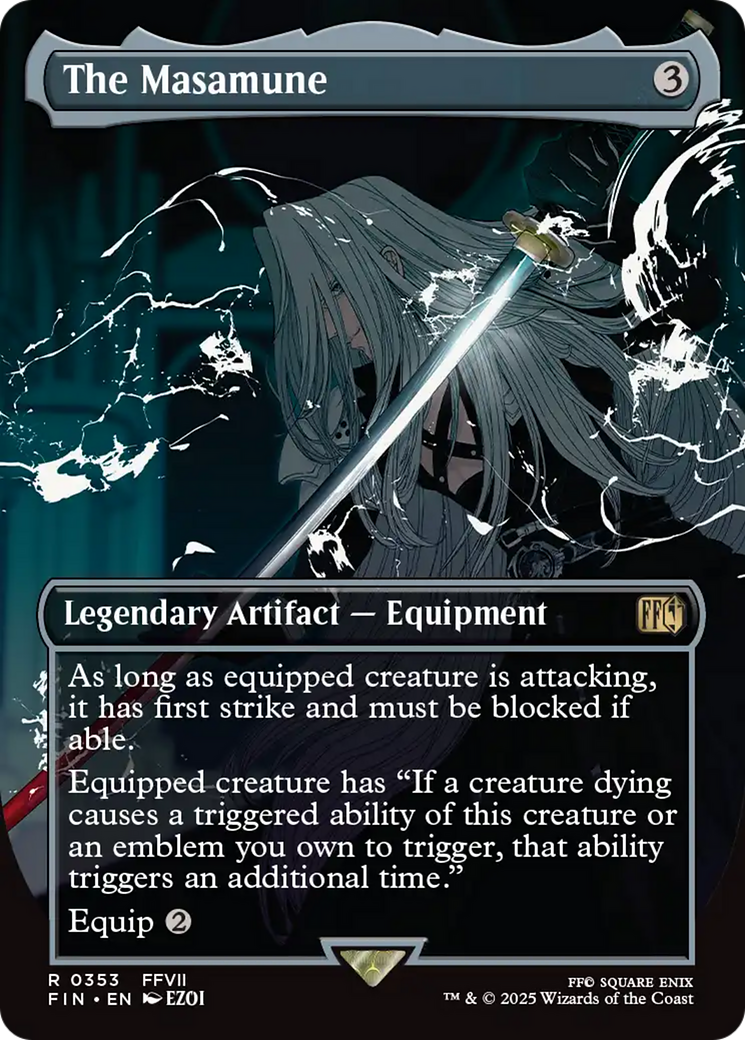 The Masamune (FIN-353) [FINAL FANTASY] (Borderless) Foil MTG Single Wizards of the Coast