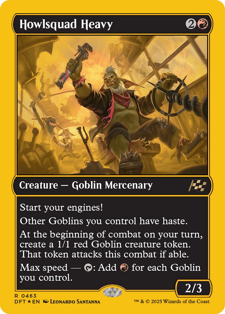 Howlsquad Heavy (First-Place Foil) (DFT-463) [Aetherdrift] Foil MTG Single Wizards of the Coast