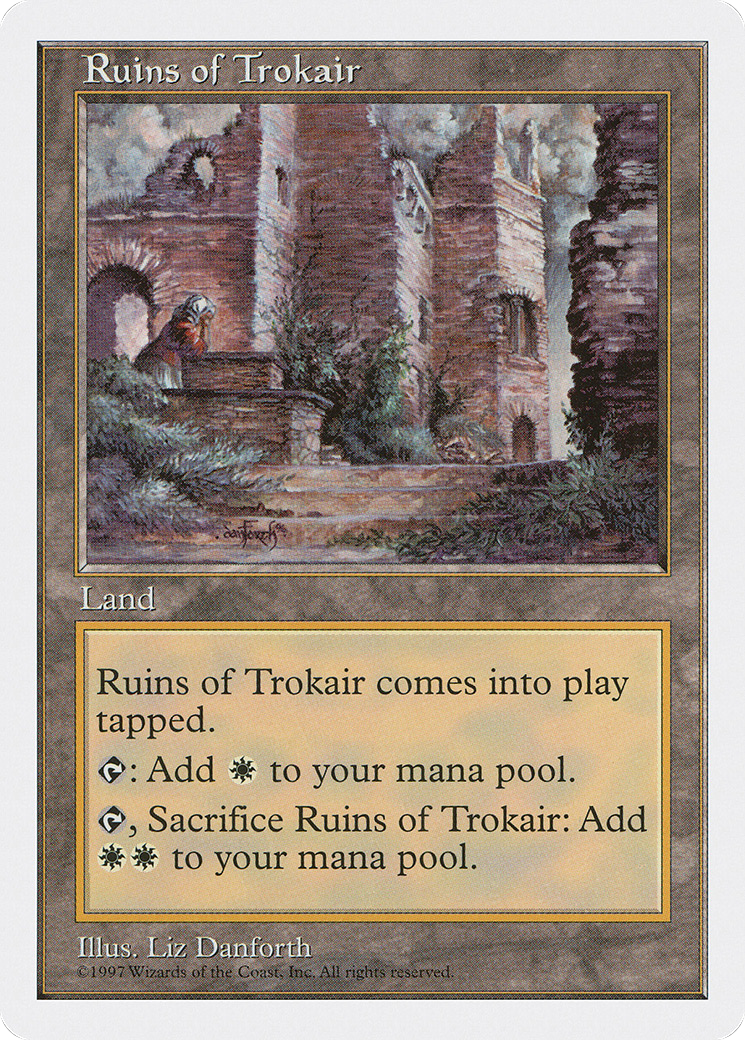 Ruins of Trokair (5ED-422) [Fifth Edition] MTG Single Wizards of the Coast
