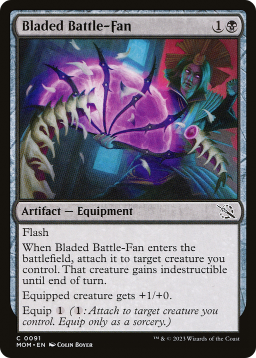 Bladed Battle-Fan (MOM-091) [March of the Machine] Foil MTG Single Wizards of the Coast